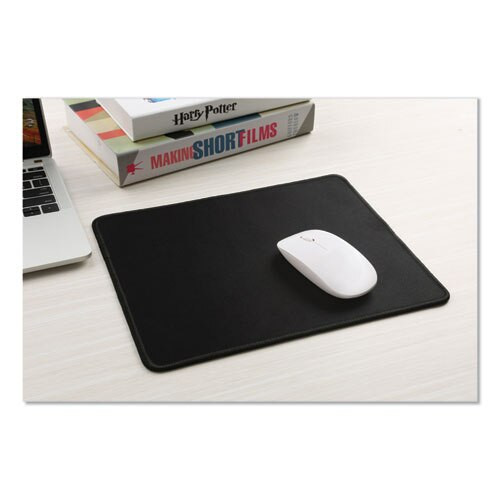 Large Mouse Pad, Nonskid Base, 9 7/8 X 11 7/8 X 1/8, Black Large Mouse Pad, Nonskid Base, 9 7/8 X 11 7/8 X 1/8, Black