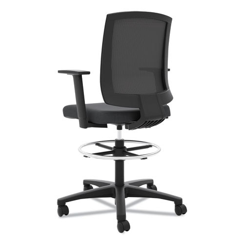 Vl515 Mid-back Mesh Task Stool With Fixed Arms, Supports Up To 250 Lbs., Black Seat/black Back, Black Base Vl515 Mid-back Mesh Task Stool With Fixed Arms, Supports Up To 250 Lbs., Black Seat/black Back, Black Base