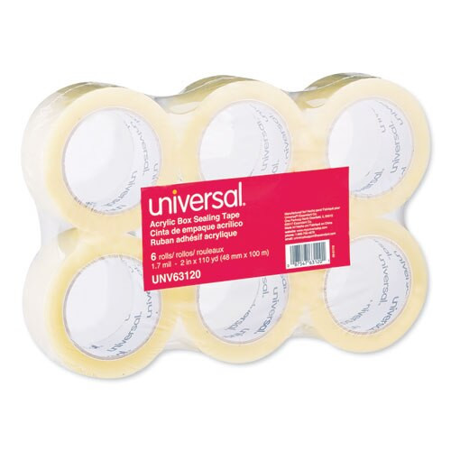 Deluxe General-purpose Acrylic Box Sealing Tape, 3" Core, 1.88" X 110 Yds, Clear, 12/pack Deluxe General-purpose Acrylic Box Sealing Tape, 3" Core, 1.88" X 110 Yds, Clear, 12/pack