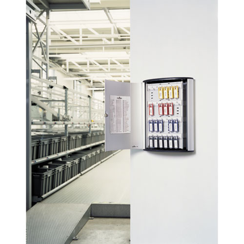 Locking Key Cabinet, 72-key, Brushed Aluminum, 11 3/4 X 4 5/8 X 15 3/4 Locking Key Cabinet, 72-key, Brushed Aluminum, 11 3/4 X 4 5/8 X 15 3/4
