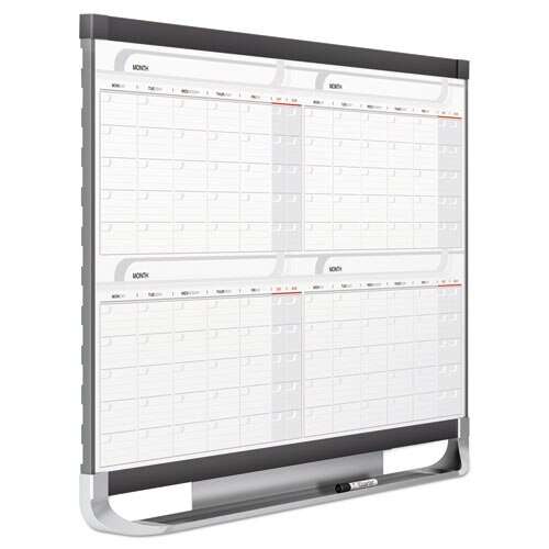 Prestige 2 Magnetic Total Erase 4-month Calendar, 36 X 24, Graphite Color Frame Prestige 2 Magnetic Total Erase 4-month Calendar, 36 X 24, Graphite Color Frame