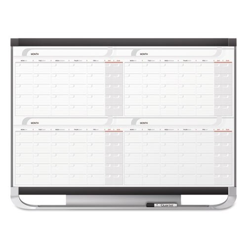 Prestige 2 Magnetic Total Erase 4-month Calendar, 36 X 24, Graphite Color Frame Prestige 2 Magnetic Total Erase 4-month Calendar, 36 X 24, Graphite Color Frame
