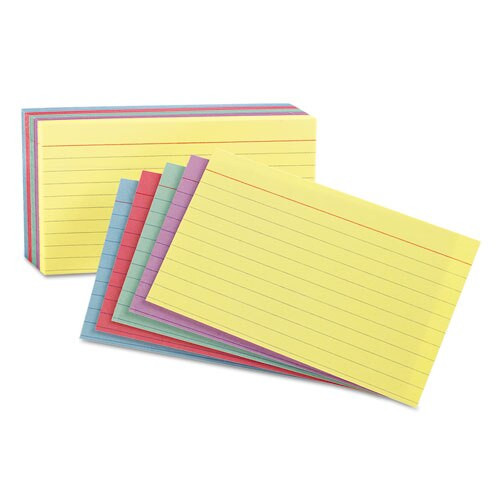 Ruled Index Cards, 4 X 6, White, 100/pack Ruled Index Cards, 4 X 6, White, 100/pack