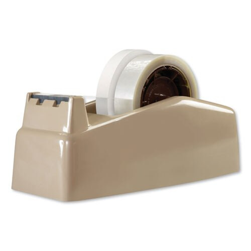 Two-roll Desktop Tape Dispenser, 3" Core, High-impact Plastic, Beige Two-roll Desktop Tape Dispenser, 3" Core, High-impact Plastic, Beige