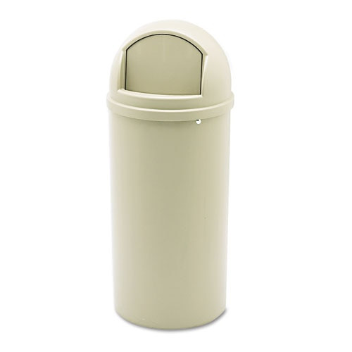 Marshal Classic Container, Round, Polyethylene, 25 Gal, Brown Marshal Classic Container, Round, Polyethylene, 25 Gal, Brown