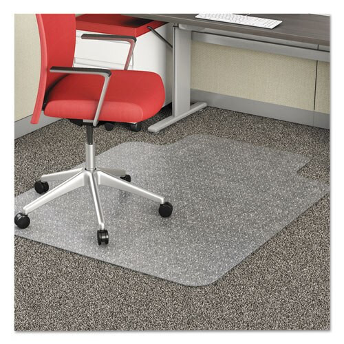 Economat Occasional Use Chair Mat For Low Pile Carpet, 46 X 60, Rectangular, Black Economat Occasional Use Chair Mat For Low Pile Carpet, 46 X 60, Rectangular, Black