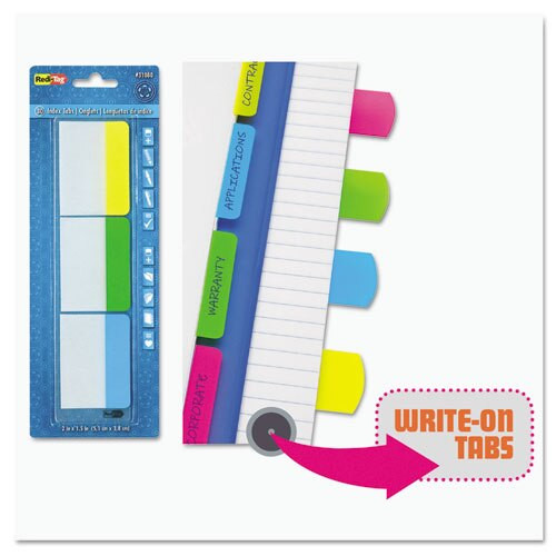 Write-on Index Tabs, 1/5-cut Tabs, Assorted Colors, 1.06" Wide, 48/pack Write-on Index Tabs, 1/5-cut Tabs, Assorted Colors, 1.06" Wide, 48/pack