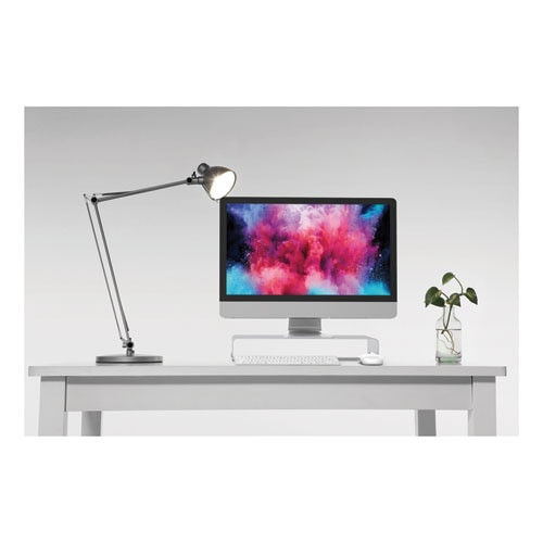 Slim Aluminum Monitor Riser, 15 3/4 X 8 1/4 X 2 1/2, Silver Slim Aluminum Monitor Riser, 15 3/4 X 8 1/4 X 2 1/2, Silver