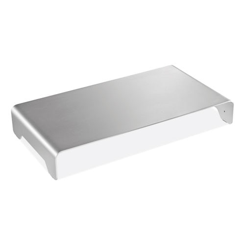 Slim Aluminum Monitor Riser, 15 3/4 X 8 1/4 X 2 1/2, Silver Slim Aluminum Monitor Riser, 15 3/4 X 8 1/4 X 2 1/2, Silver
