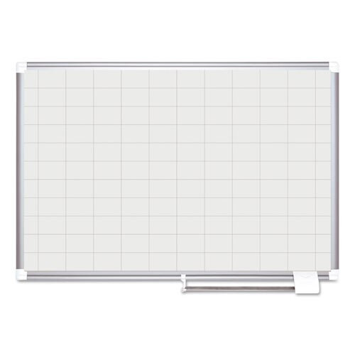 Grid Planning Board, 1 X 2 Grid, 36 X 24, White/silver Grid Planning Board, 1 X 2 Grid, 36 X 24, White/silver