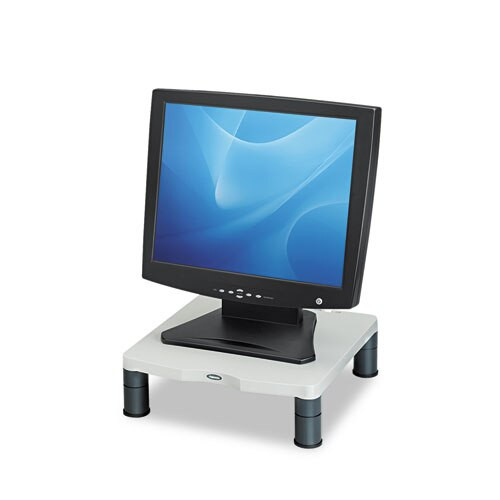 Standard Monitor Riser, 13 3/8 X 13 5/8 X 2, Platinum/graphite Standard Monitor Riser, 13 3/8 X 13 5/8 X 2, Platinum/graphite