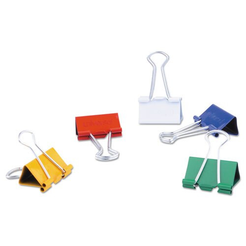 Binder Clips In Dispenser Tub, Medium, Assorted Colors, 24/pack Binder Clips In Dispenser Tub, Medium, Assorted Colors, 24/pack