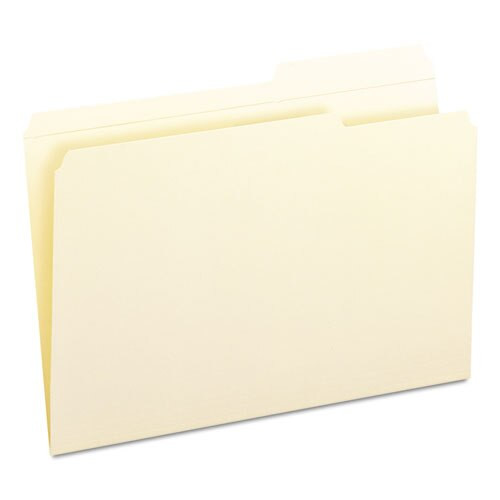 Reinforced Guide Height File Folders, 2/5-cut Tabs, Right Of Center, Legal Size, Manila, 100/box Reinforced Guide Height File Folders, 2/5-cut Tabs, Right Of Center, Legal Size, Manila, 100/box