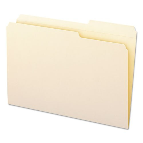 Reinforced Guide Height File Folders, 2/5-cut Tabs, Right Of Center, Legal Size, Manila, 100/box Reinforced Guide Height File Folders, 2/5-cut Tabs, Right Of Center, Legal Size, Manila, 100/box