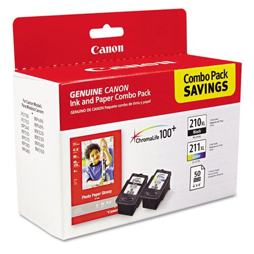 2973b004 (pgi-210xl/cl-211xl) High-yield Ink/paper Combo, Black/tri-color 2973b004 (pgi-210xl/cl-211xl) High-yield Ink/paper Combo, Black/tri-color