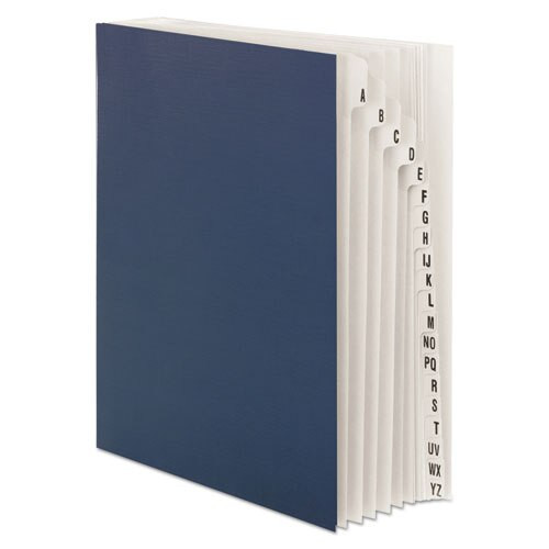 Expandable Indexed Sorter, A-z, Letter Size, Navy Blue Expandable Indexed Sorter, A-z, Letter Size, Navy Blue