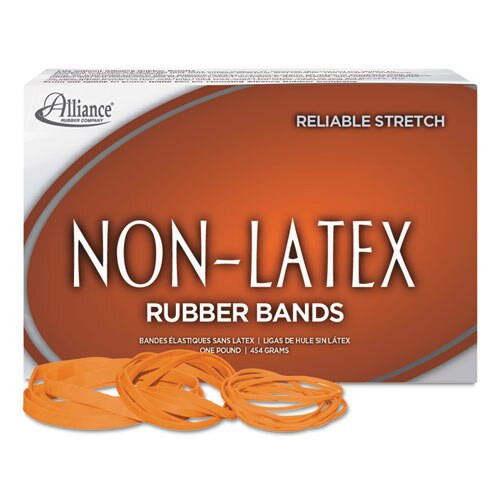 Non-latex Rubber Bands, Size 54 (assorted), 0.04" Gauge, Orange, 1 Lb Box Non-latex Rubber Bands, Size 54 (assorted), 0.04" Gauge, Orange, 1 Lb Box