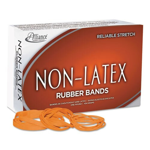 Non-latex Rubber Bands, Size 54 (assorted), 0.04" Gauge, Orange, 1 Lb Box Non-latex Rubber Bands, Size 54 (assorted), 0.04" Gauge, Orange, 1 Lb Box