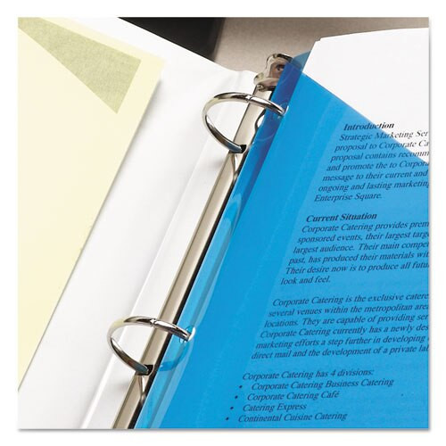 Organized Up Poly Slash Jackets, 2-sections, Letter Size, Assorted Colors, 5/pack