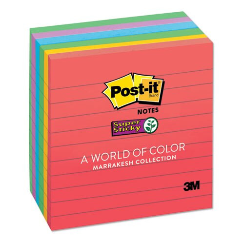 Pads In Marrakesh Colors, Lined, 4 X 4, 90-sheet, 6/pack Pads In Marrakesh Colors, Lined, 4 X 4, 90-sheet, 6/pack
