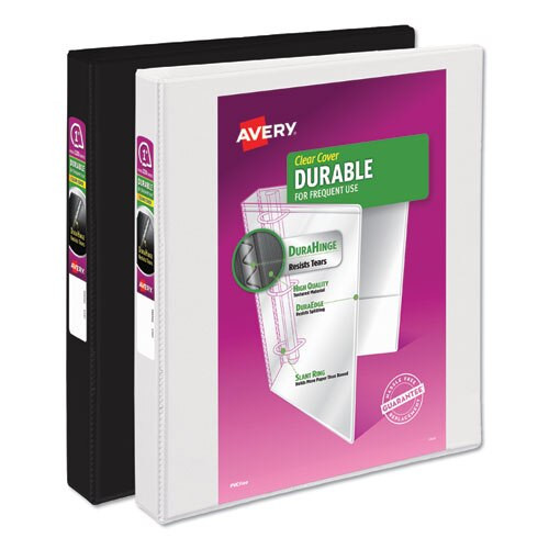 Durable View Binder With Durahinge And Slant Rings, 3 Rings, 1" Capacity, 11 X 8.5, White Durable View Binder With Durahinge And Slant Rings, 3 Rings, 1" Capacity, 11 X 8.5, White