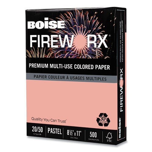 Fireworx Premium Multi-use Colored Paper, 20lb, 8.5 X 11, Smoke Gray, 500/ream Fireworx Premium Multi-use Colored Paper, 20lb, 8.5 X 11, Smoke Gray, 500/ream