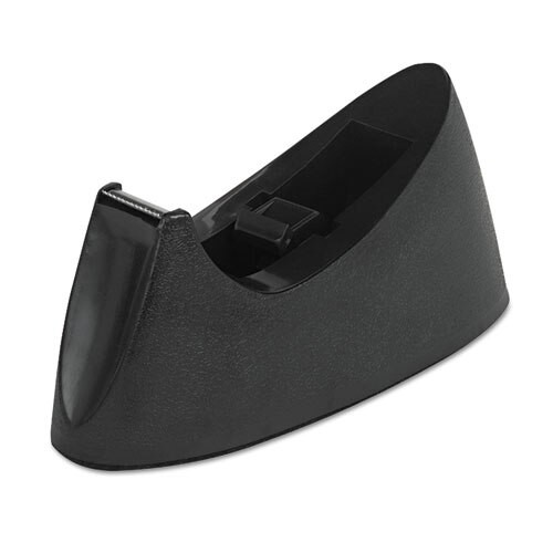Desktop Tape Dispenser, 1" Core, Weighted Nonskid Base, Black Desktop Tape Dispenser, 1" Core, Weighted Nonskid Base, Black