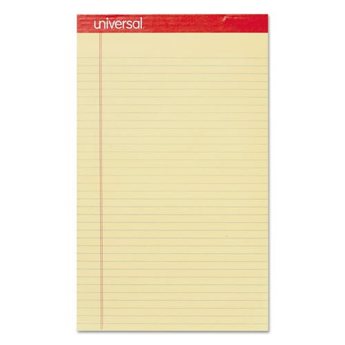 Perforated Ruled Writing Pads, Wide/legal Rule, 8.5 X 14, Canary, 50 Sheets, Dozen Perforated Ruled Writing Pads, Wide/legal Rule, 8.5 X 14, Canary, 50 Sheets, Dozen