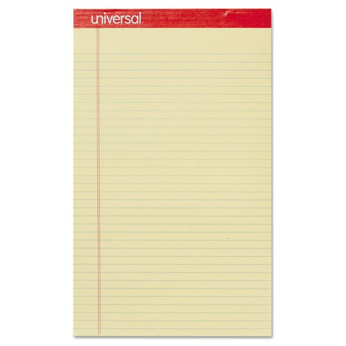 Perforated Ruled Writing Pads, Wide/legal Rule, 8.5 X 14, Canary, 50 Sheets, Dozen Perforated Ruled Writing Pads, Wide/legal Rule, 8.5 X 14, Canary, 50 Sheets, Dozen