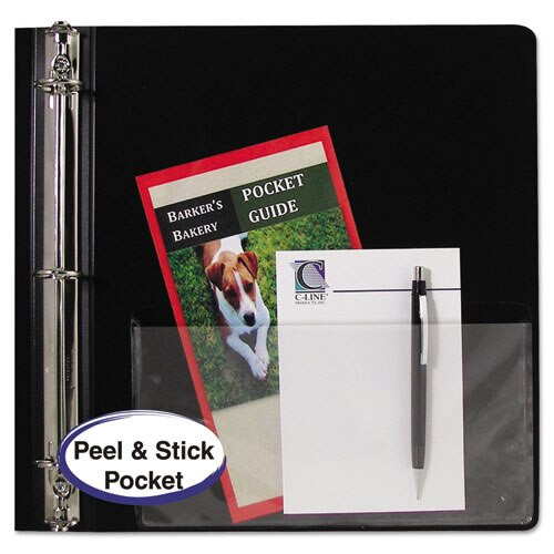Peel & Stick Add-on Filing Pockets, 25", 11 X 8 1/2, 10/pack