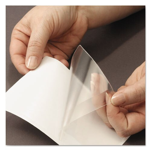 Self-adhesive Poly Pockets, Top Load, 6-1/4 X 4-9/16, Clear, 100/box Self-adhesive Poly Pockets, Top Load, 6-1/4 X 4-9/16, Clear, 100/box