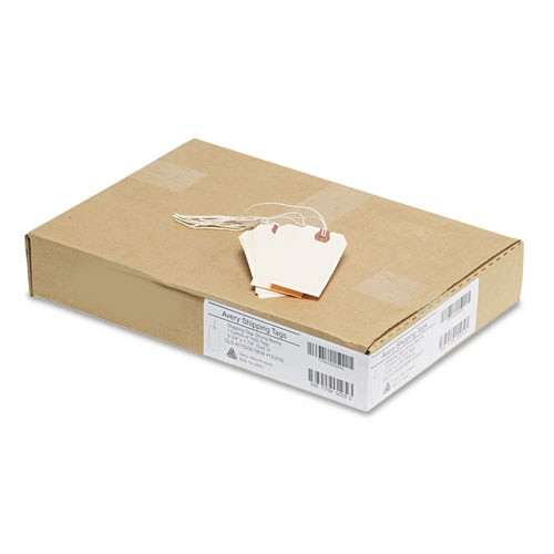 Strung Shipping Tags, 13pt. Stock, 3 3/4 X 1 7/8, Manila, 1,000/box Strung Shipping Tags, 13pt. Stock, 3 3/4 X 1 7/8, Manila, 1,000/box