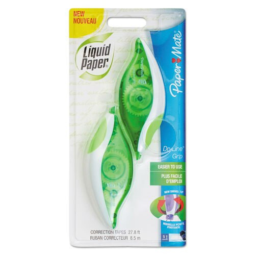 Dryline Grip Correction Tape, Non-refillable, 1/5" X 335", 2/pack Dryline Grip Correction Tape, Non-refillable, 1/5" X 335", 2/pack