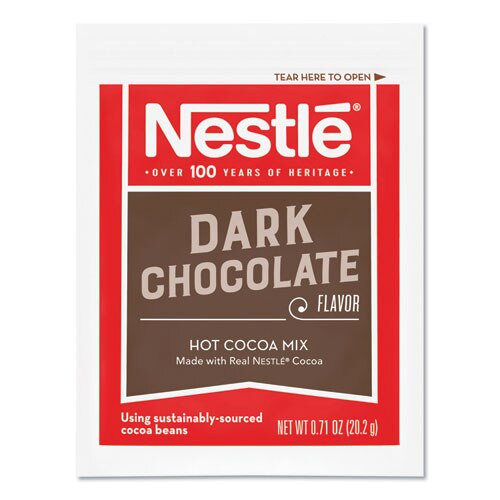 Hot Cocoa Mix, Dark Chocolate, 0.71 Oz, 50/box Hot Cocoa Mix, Dark Chocolate, 0.71 Oz, 50/box