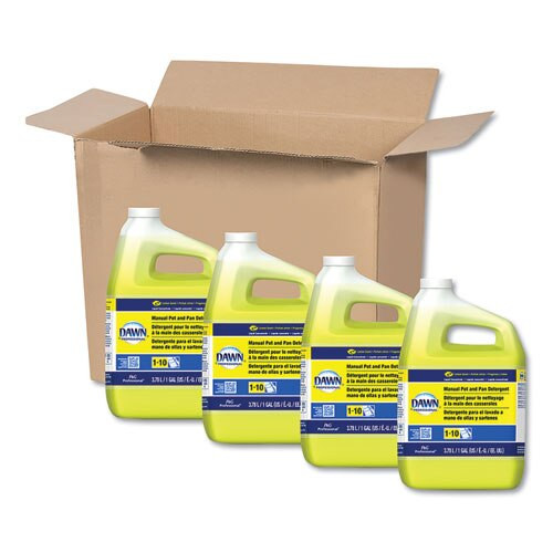 Manual Pot/pan Dish Detergent, Lemon, 4/carton Manual Pot/pan Dish Detergent, Lemon, 4/carton
