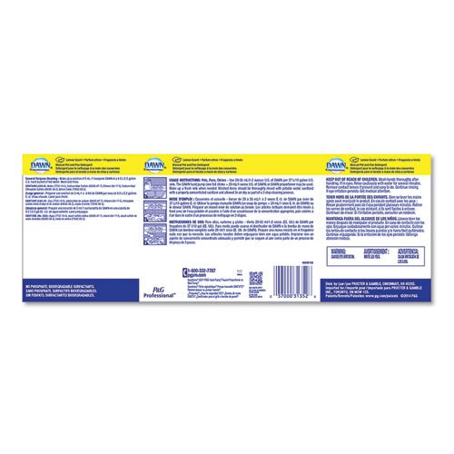Manual Pot/pan Dish Detergent, Lemon, 4/carton Manual Pot/pan Dish Detergent, Lemon, 4/carton