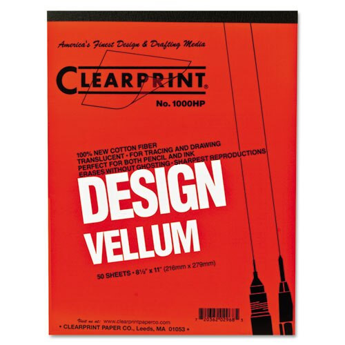 Design Vellum Paper, 16lb, 18 X 24, Translucent White, 50/pad Design Vellum Paper, 16lb, 18 X 24, Translucent White, 50/pad