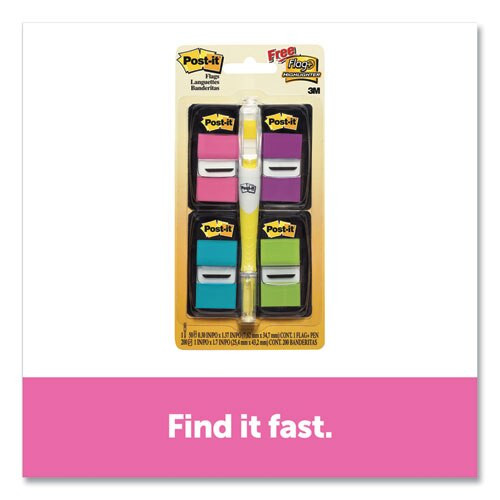 Page Flag Value Pack, Assorted Colors, 200 Flags & Highlighter W/50 Flags Page Flag Value Pack, Assorted Colors, 200 Flags & Highlighter W/50 Flags