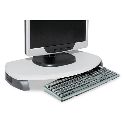 Crt/lcd Stand With Keyboard Storage, 23 X 13 1/4 X 3, Black Crt/lcd Stand With Keyboard Storage, 23 X 13 1/4 X 3, Black