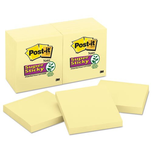 Canary Yellow Note Pads, 3 X 3, 90-sheet, 12/pack Canary Yellow Note Pads, 3 X 3, 90-sheet, 12/pack