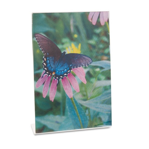 Clear L-style Freestanding Frame, 5 X 7 Insert, 3/pack Clear L-style Freestanding Frame, 5 X 7 Insert, 3/pack