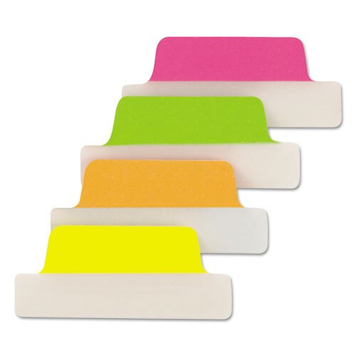 Ultra Tabs Repositionable Margin Tabs, 1/5-cut Tabs, Assorted Neon, 2.5" Wide, 24/pack Ultra Tabs Repositionable Margin Tabs, 1/5-cut Tabs, Assorted Neon, 2.5" Wide, 24/pack