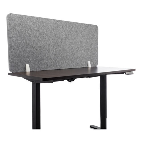 Desk Screen Cubicle Panel And Office Partition Privacy Screen, 54.5 X 1 X 23.5, Polyester/nylon, Ash Desk Screen Cubicle Panel And Office Partition Privacy Screen, 54.5 X 1 X 23.5, Polyester/nylon, Ash