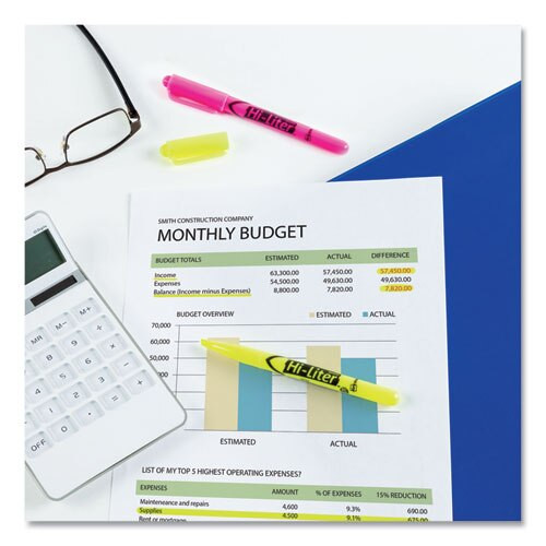 Hi-liter Pen-style Highlighters, Chisel Tip, Assorted Colors, 24/pack Hi-liter Pen-style Highlighters, Chisel Tip, Assorted Colors, 24/pack