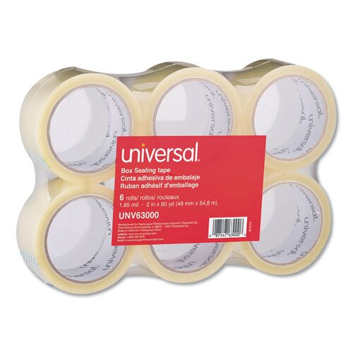 General-purpose Box Sealing Tape, 3" Core, 1.88" X 60 Yds, Clear, 6/pack General-purpose Box Sealing Tape, 3" Core, 1.88" X 60 Yds, Clear, 6/pack