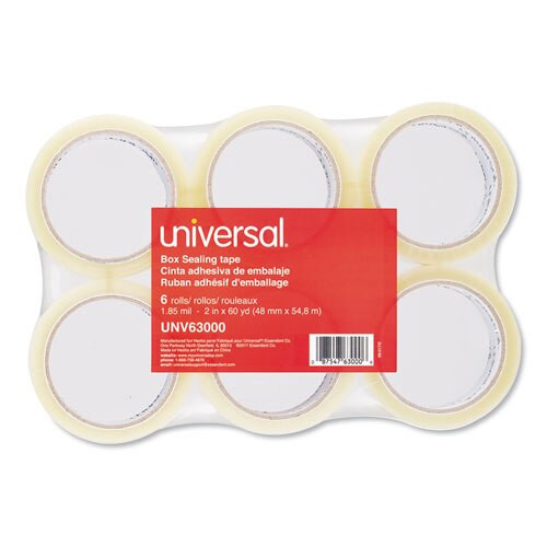 General-purpose Box Sealing Tape, 3" Core, 1.88" X 60 Yds, Clear, 6/pack General-purpose Box Sealing Tape, 3" Core, 1.88" X 60 Yds, Clear, 6/pack