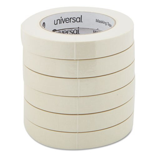 Removable General-purpose Masking Tape, 3" Core, 18 Mm X 54.8 M, Beige, 6/pack Removable General-purpose Masking Tape, 3" Core, 18 Mm X 54.8 M, Beige, 6/pack