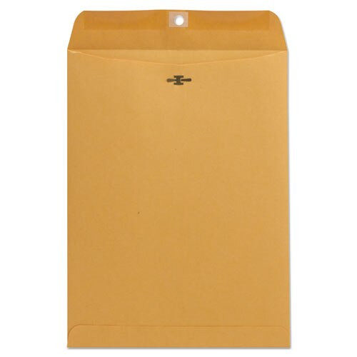 Kraft Clasp Envelope, #10 1/2, Square Flap, Clasp/gummed Closure, 9 X 12, Brown Kraft, 100/box Kraft Clasp Envelope, #10 1/2, Square Flap, Clasp/gummed Closure, 9 X 12, Brown Kraft, 100/box