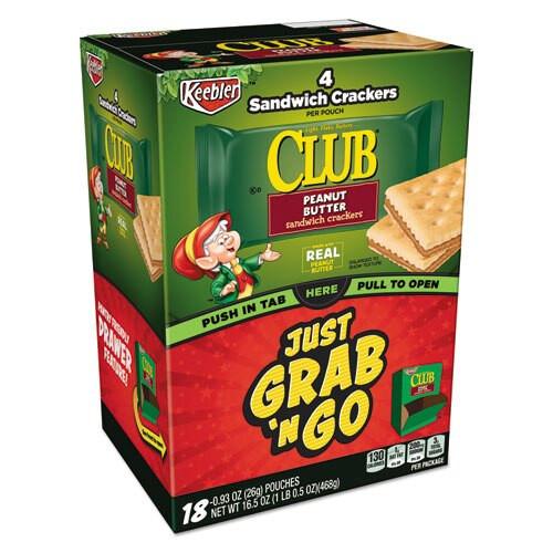 Sandwich Crackers, Toast And Peanut Butter, 8 Cracker Snack Pack, 12/box Sandwich Crackers, Toast And Peanut Butter, 8 Cracker Snack Pack, 12/box