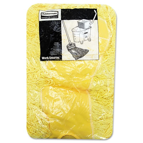 Trapper Commercial Dust Mop, Looped-end Launderable, 5" X 48", Yellow Trapper Commercial Dust Mop, Looped-end Launderable, 5" X 48", Yellow